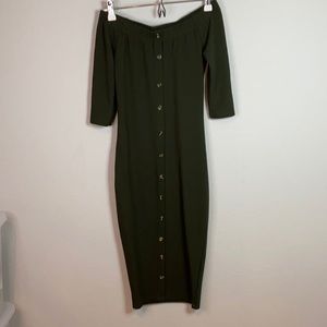 Dark green dress